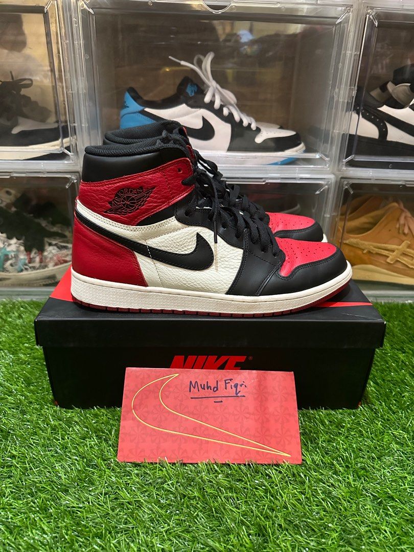Jordan 1 bred toe used new arrivals
