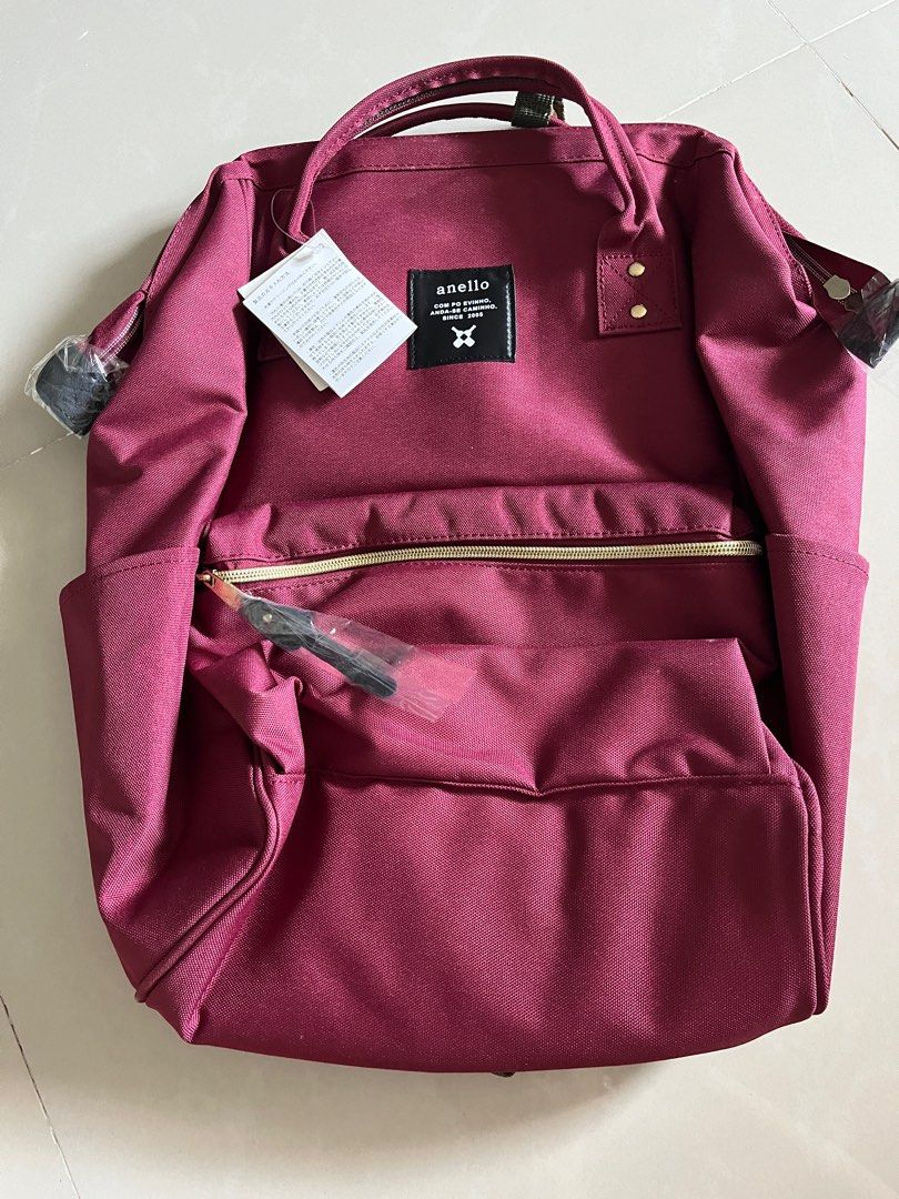 Wine nylon Anello Backpack