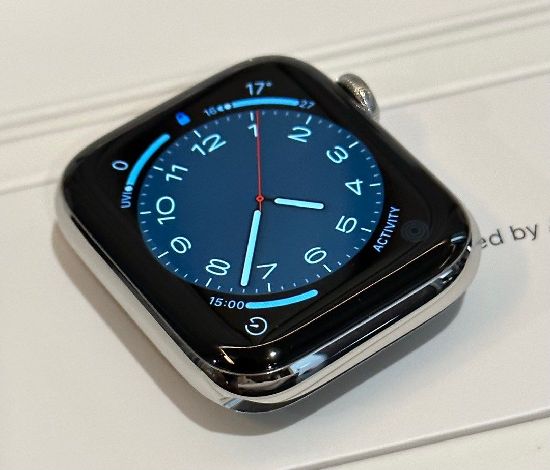Apple Watch Series 6 Stainless Steel 44mm Full box set excellent