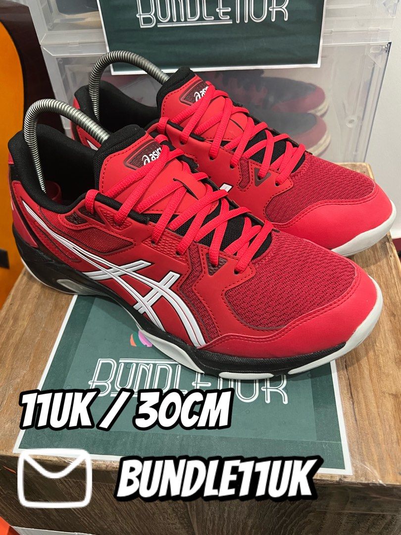 Asics Gel Rocket 10 Red White Court 11UK Men s Fashion Footwear