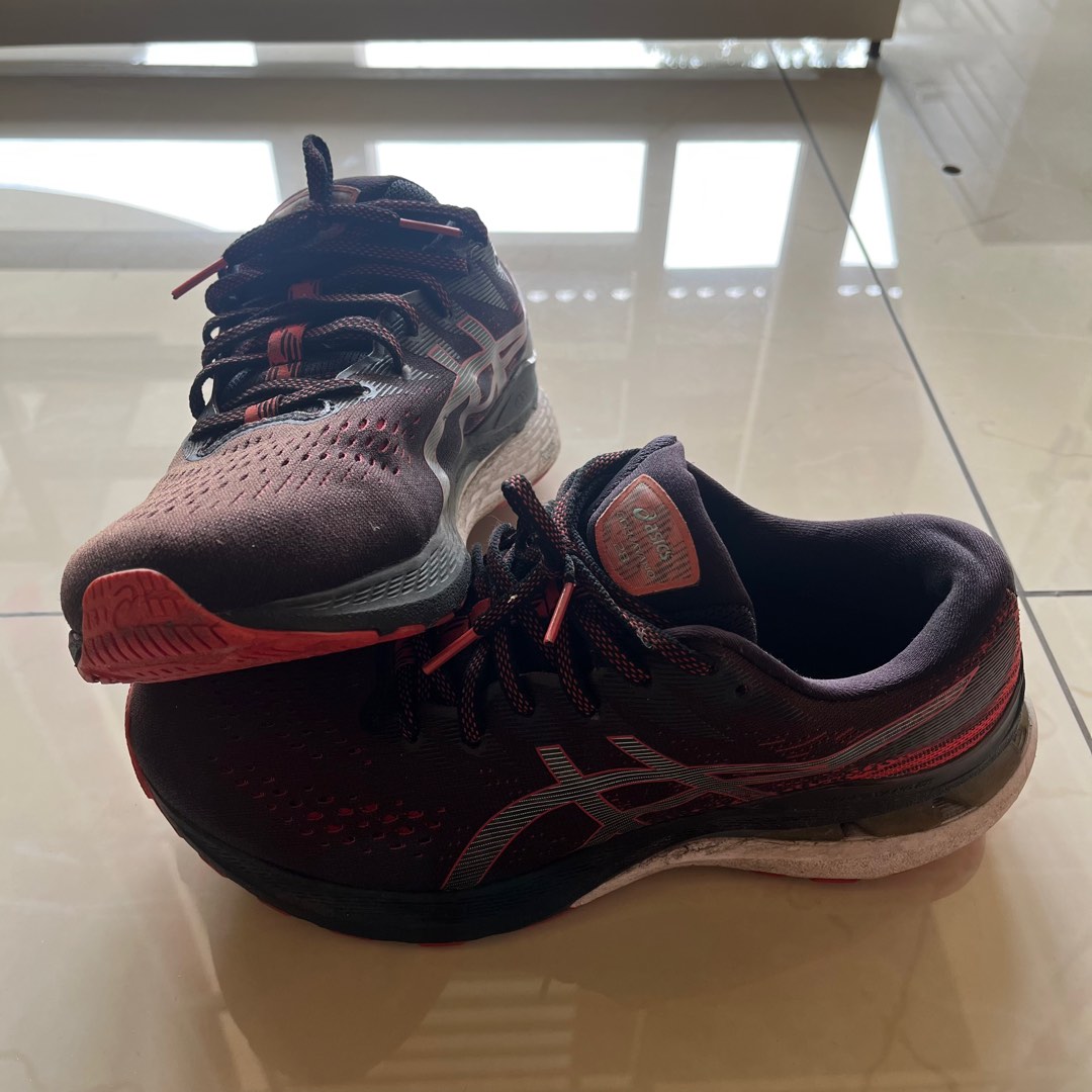 Asics Gel Kayano 28 Men Black Electric Red Men s Fashion