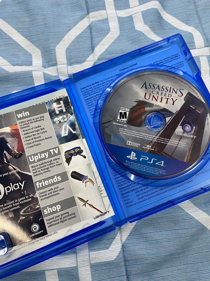 Assassin's Creed Unity PS4 Game Disc, Video Gaming, Video Games