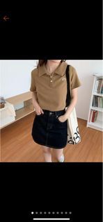 Attention 減齡第一!五月刺繡POLO衫 焦糖