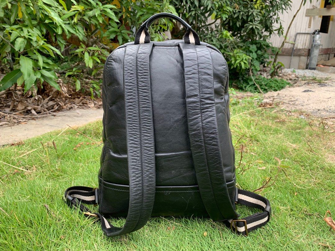 Calfskin leather backpack on sale