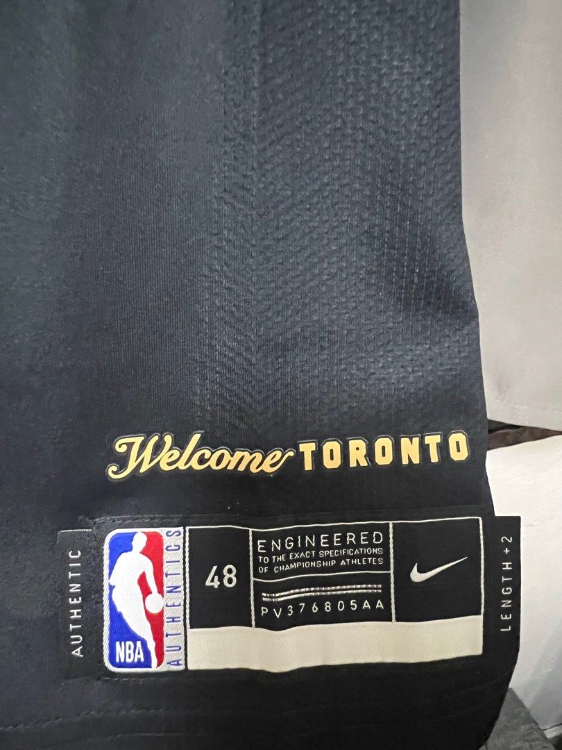 BNWT Nike Toronto Raptors Kyle Lowry Authentic Pro-Cut Jersey 48 Large Gold  Tab