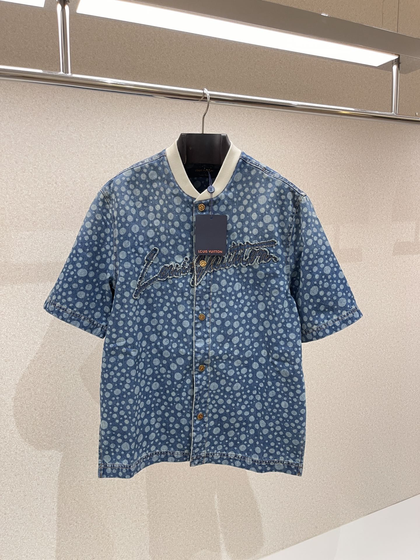 Authentic lv Yayoi Kusama Collaboration Denim Jacket, Men