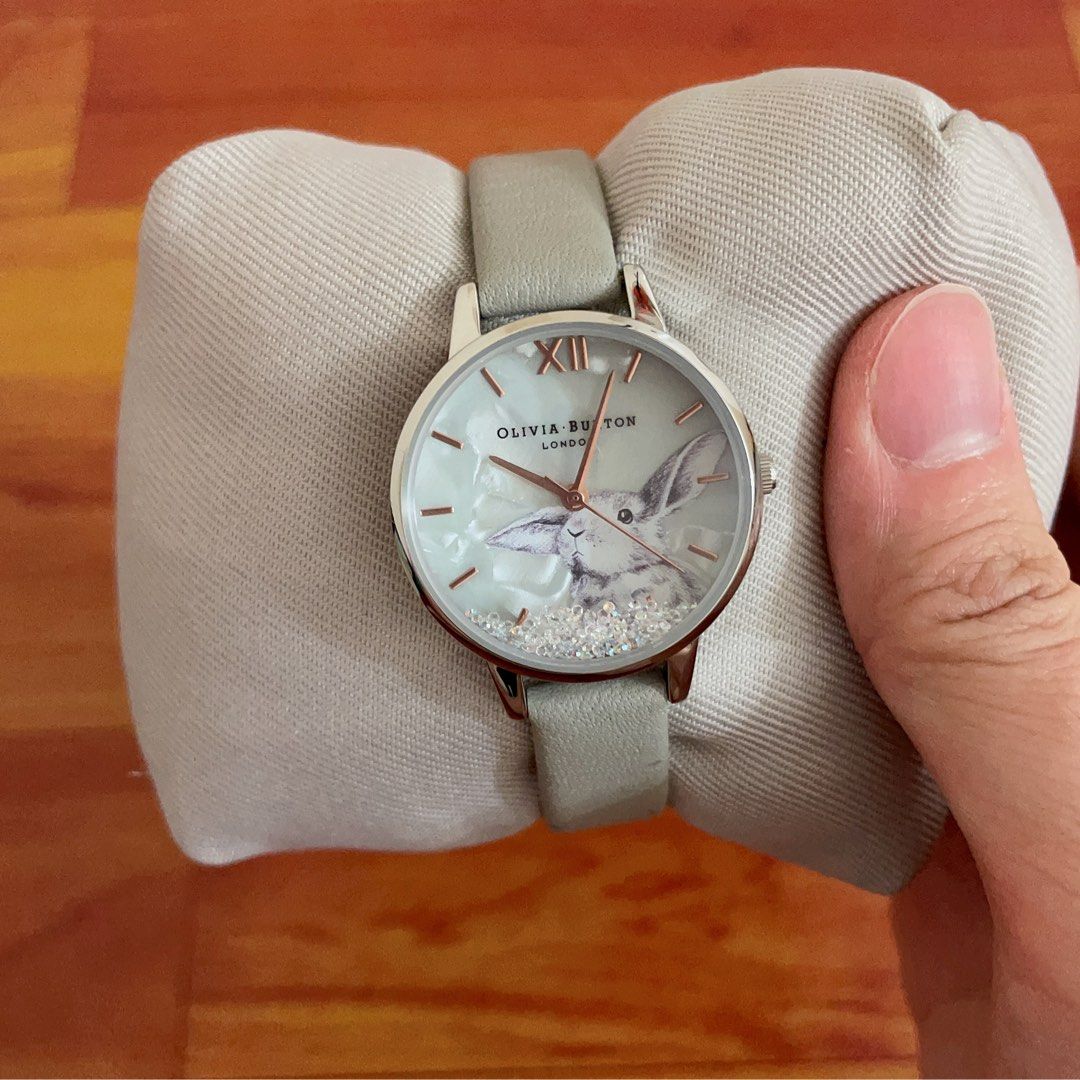 Olivia burton store grey watch