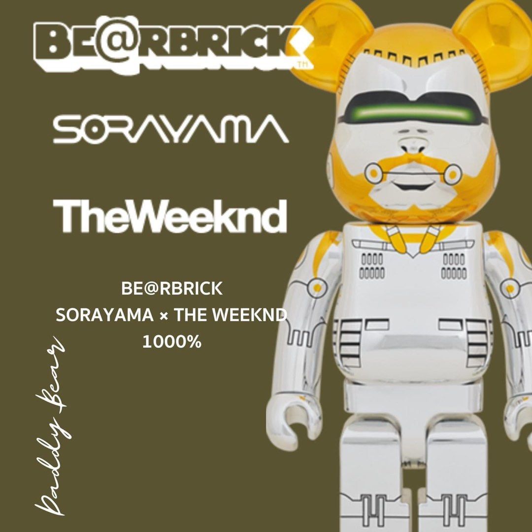 Bearbrick x Hajime Sorayama x The Weeknd (2G Exclusive) 100% & 400% Set
