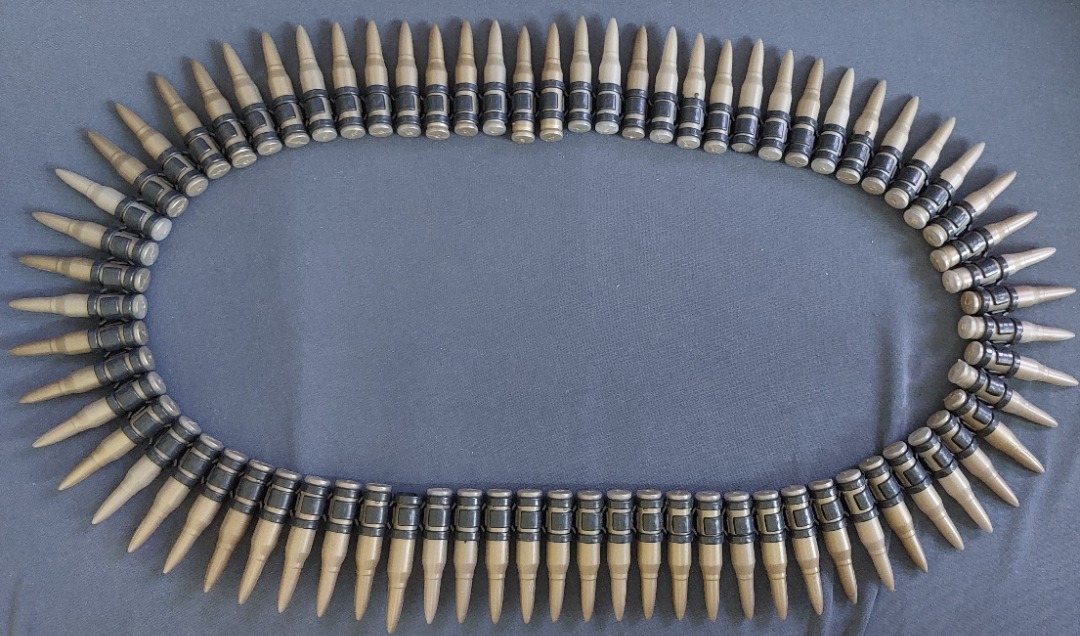 Belt of fake bullets / ammo (plastic) army cowboy wild wild west cosplay halloween dnd, Men's