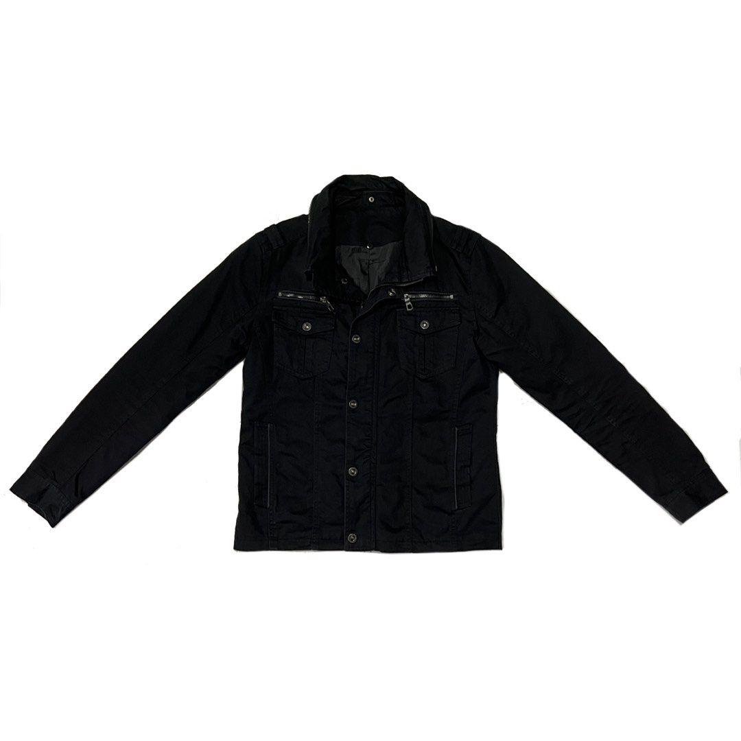 Mens button up on sale jacket