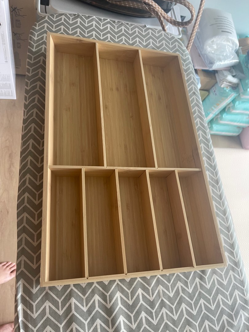 BN ikea bamboo cutlery tray UPPATERA, Furniture & Home Living