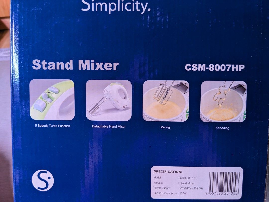 Cornell Stand Mixer CSM8007HP, TV & Home Appliances, Kitchen