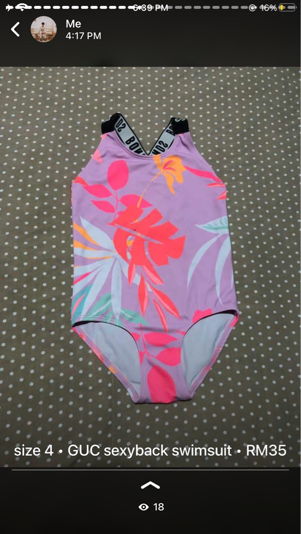 Bonds swimwear size 4