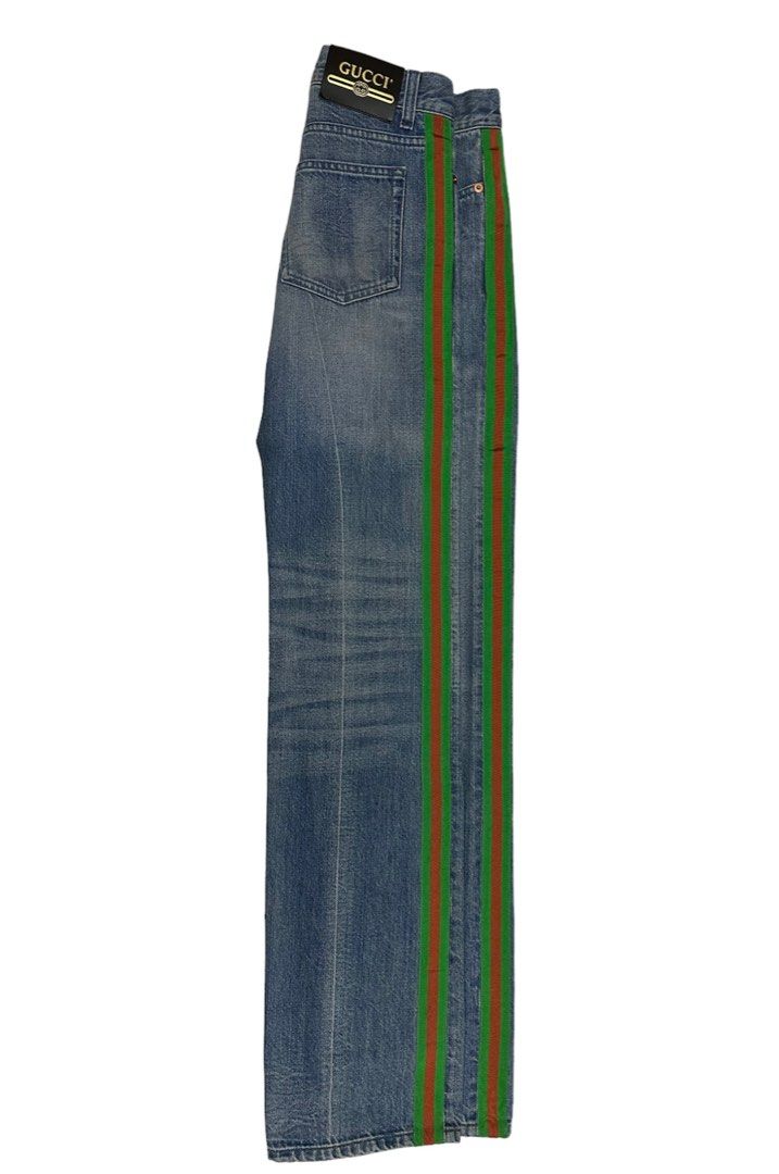 Gucci side stripe jeans 2025