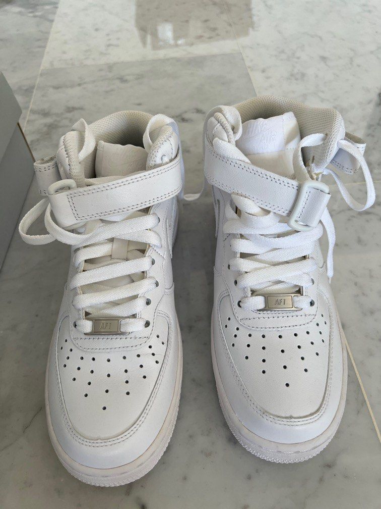 Nike air force shop 1 womens mid white