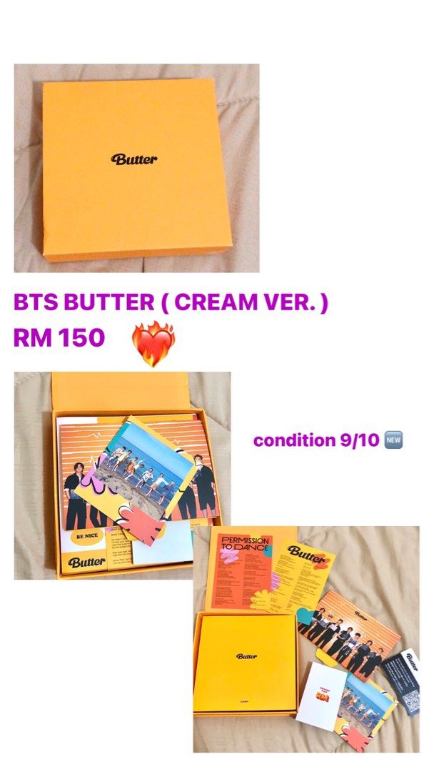 BTS BUTTER ALBUM, Hobbies & Toys, Music & Media, CDs & DVDs on Carousell