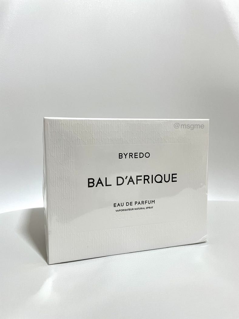 Byredo Bal D’afrique Eau de Parfum 50 ml (Category: Fragrance & Deodorants) located in Manila. Submitted by msgme (Listing ID 1238072059, Image 2). Description: Brand new, sealed Original/authentic - purchased from Byredo in SG Expiry: Dec 2026 Notes Top: African Marigold, Bergamot, Buchu Heart: Cyclamen, Violet Base: Moroccan Cedarwood, Vetiver Rfs: impulse buy.