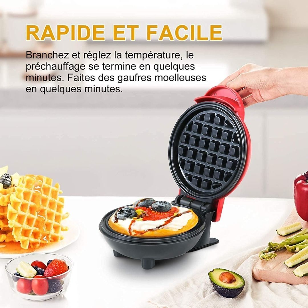  Candora Mini Waffle Maker Machine for Individual