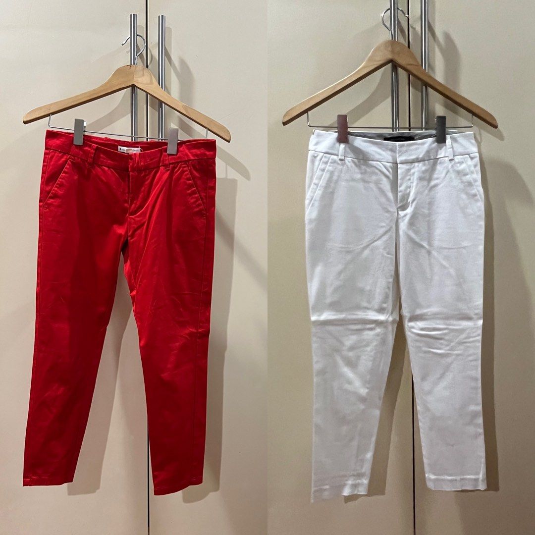 Red capris store