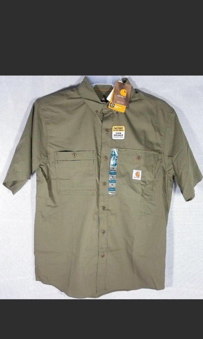 Carhartt force ridgefield hot sale short sleeve shirt