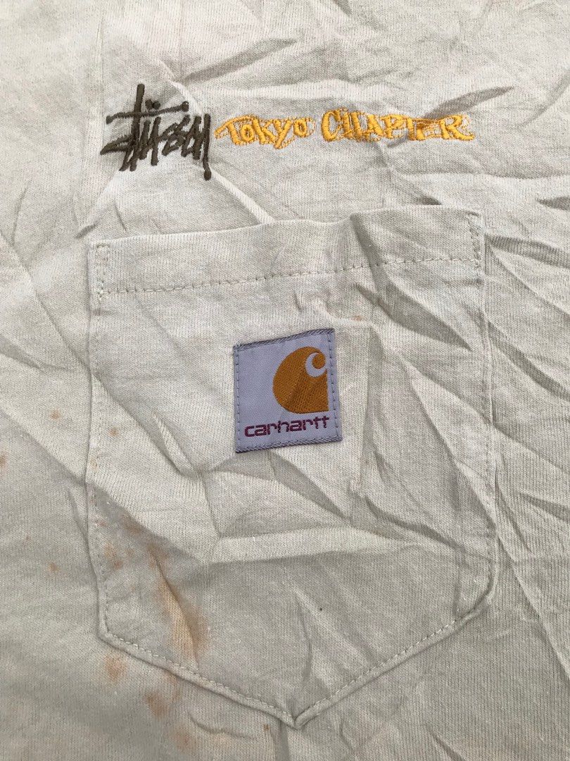 Carhartt X Stussy Tokyo Chapter Pocket Tee Authentic RARE
