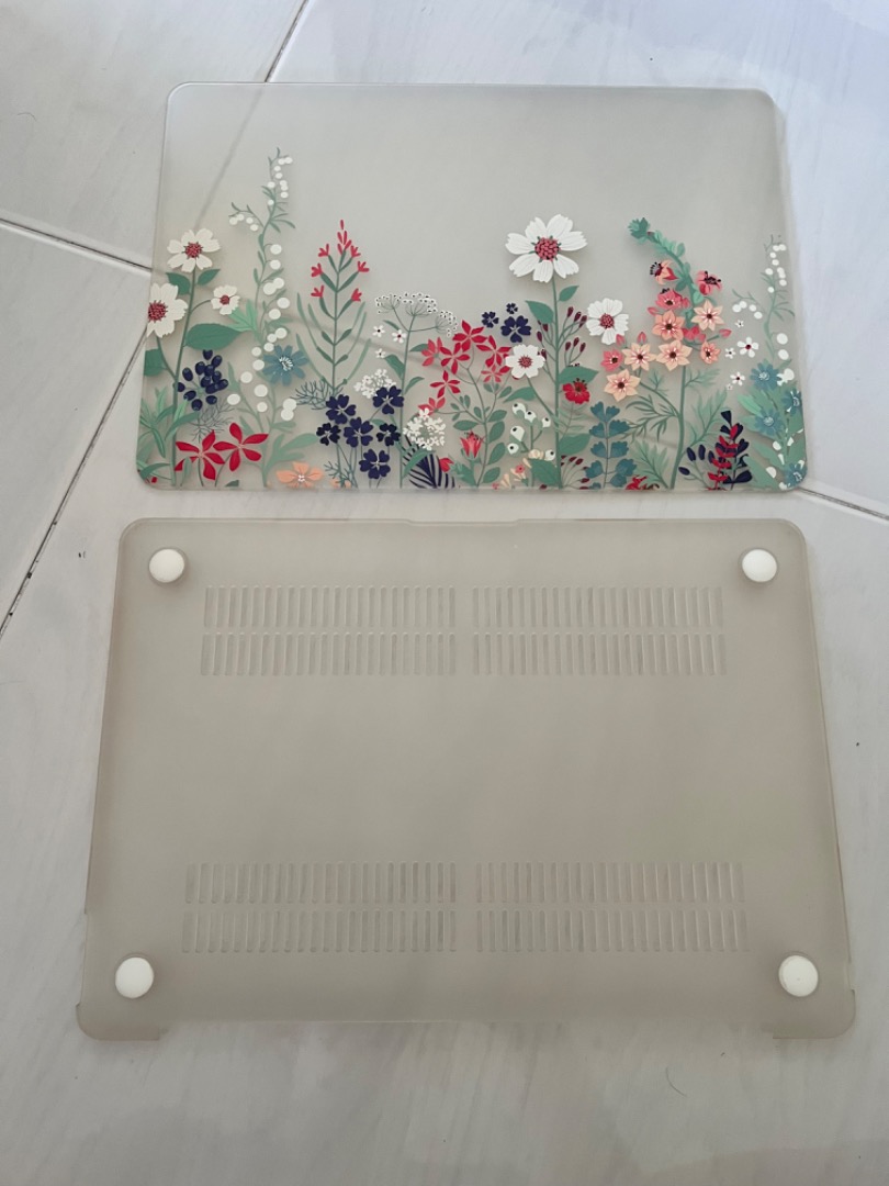 Pressed flower macbook case clearance