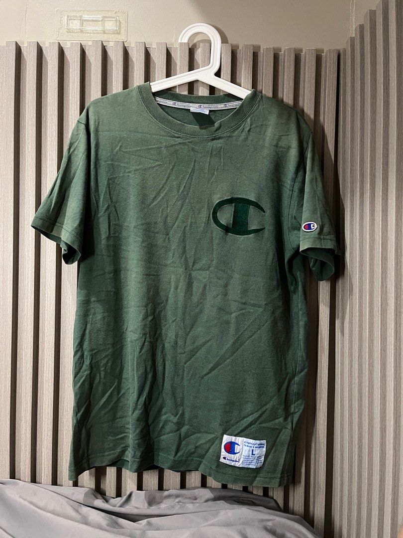 Army green champion shirt on sale