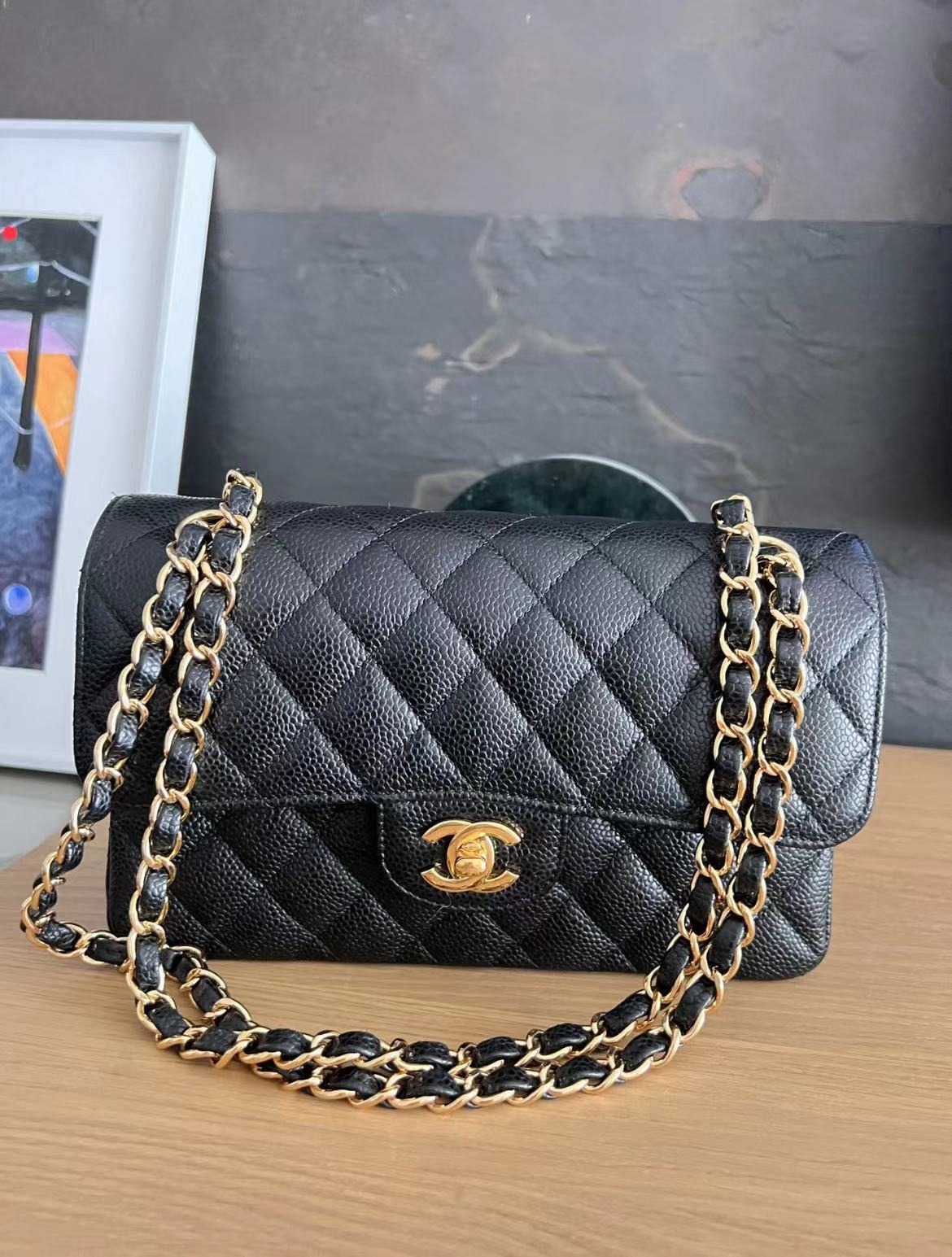 chanel classic flap 23cm, Luxury, Bags & Wallets on Carousell