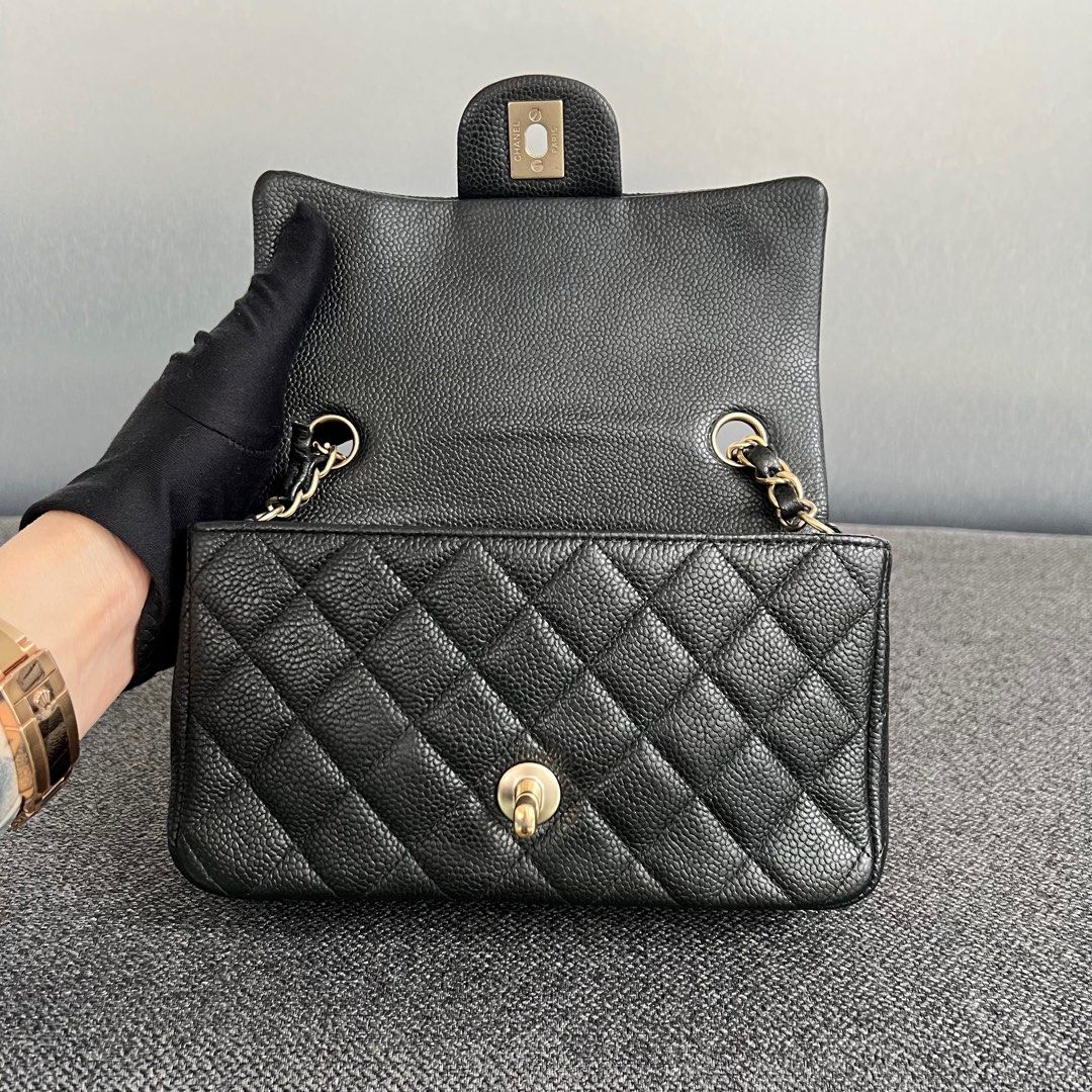 Chanel Mini Rectangular Caviar Black Ghw, Luxury, Bags & Wallets on ...