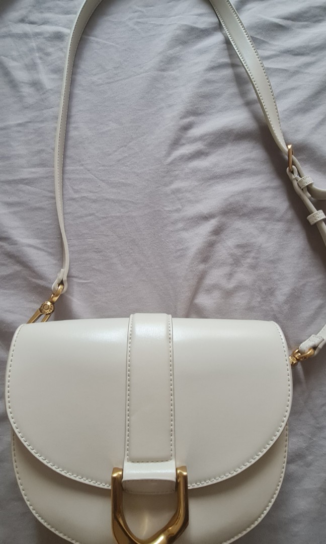 Charles&Keith White Shoulder/Sling Bag, Women's Fashion, Bags & Wallets ...