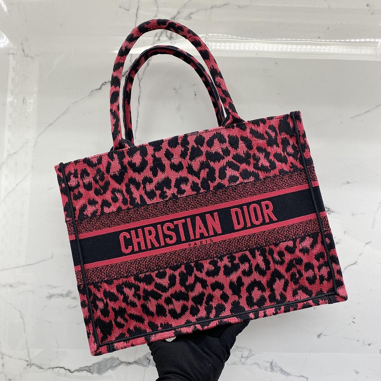 Dior pink tote bag shop