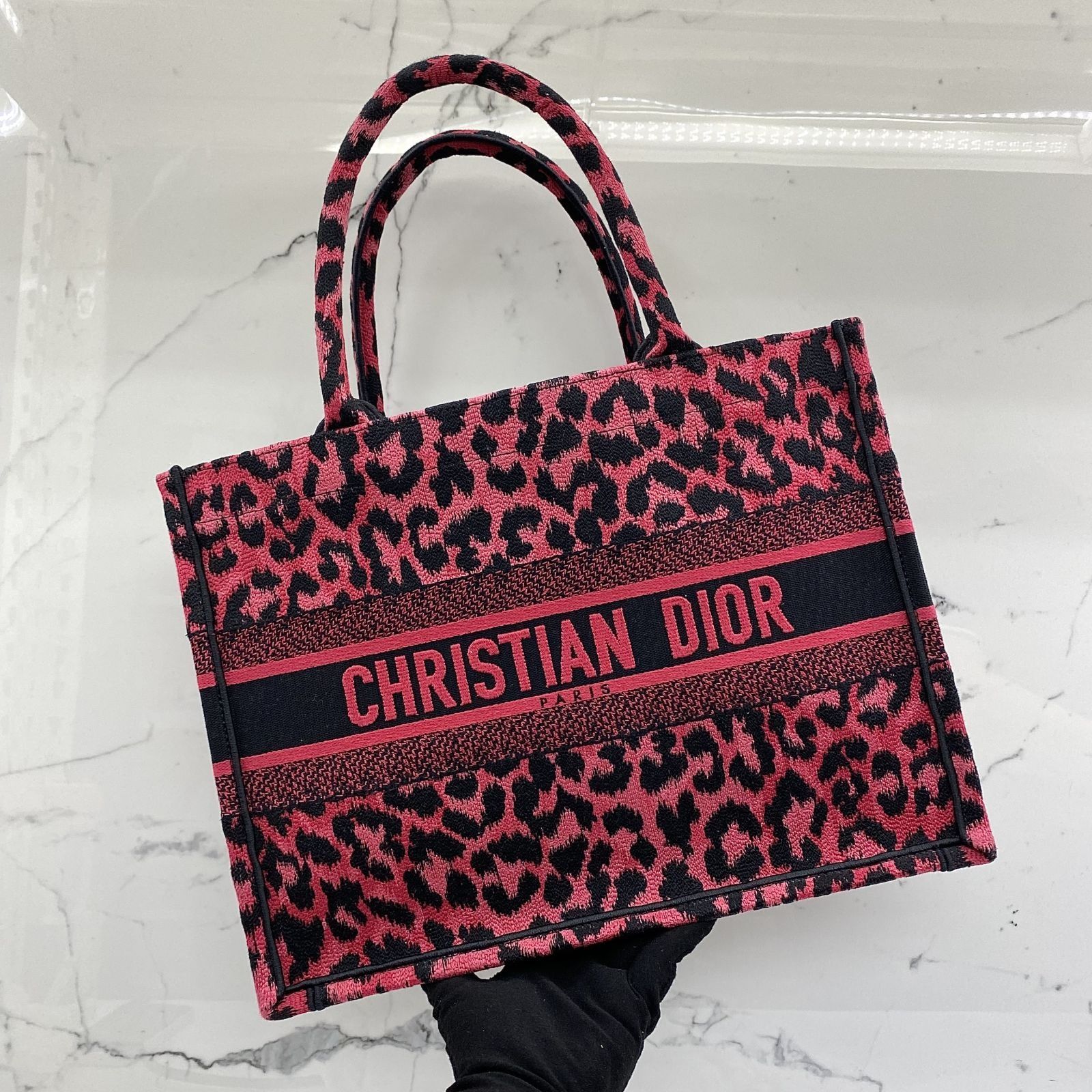 Dior Tote Bag Black and Pink