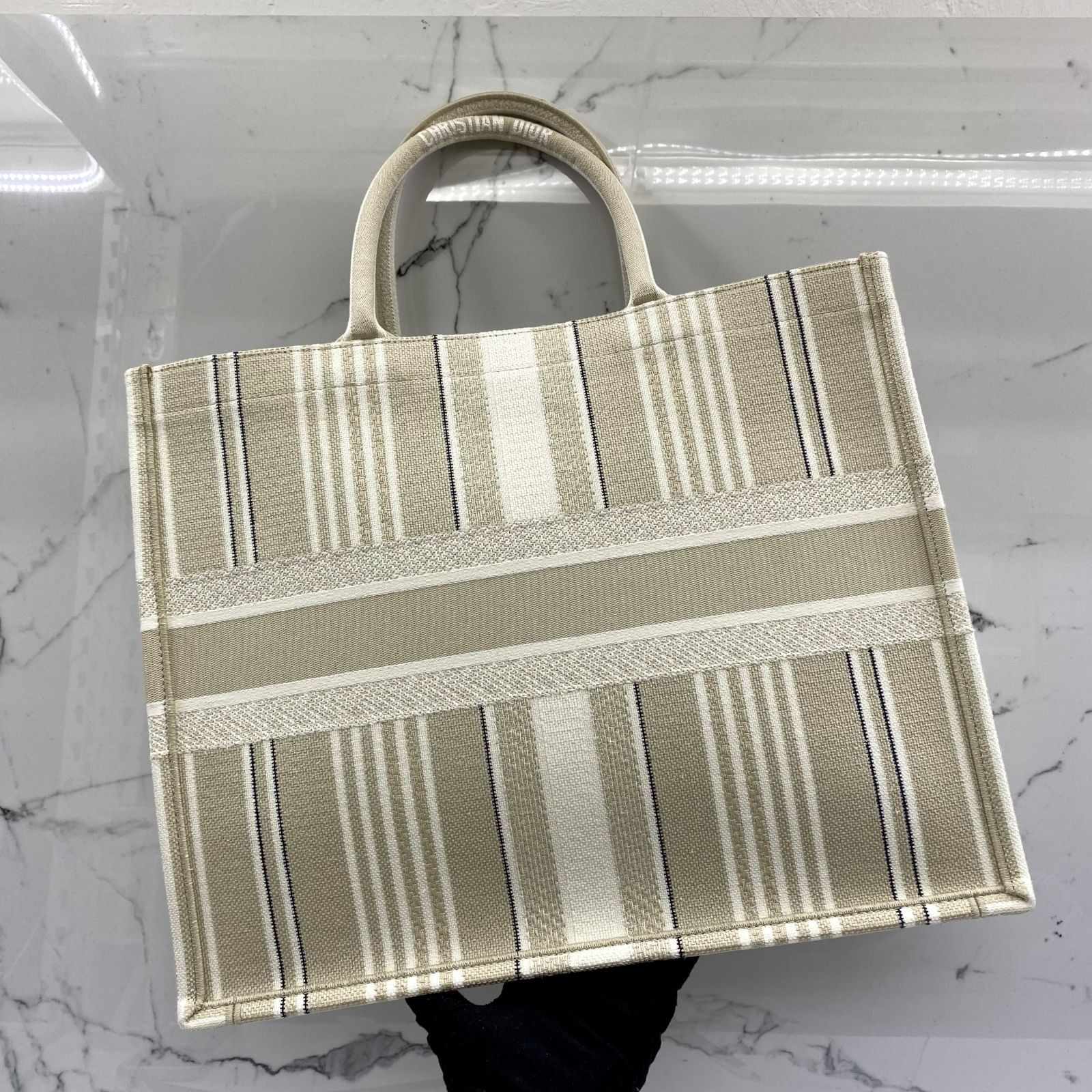 CHRISTIAN DIOR LIGHT BROWN LARGE BOOK TOTE BAG 237016946 WE