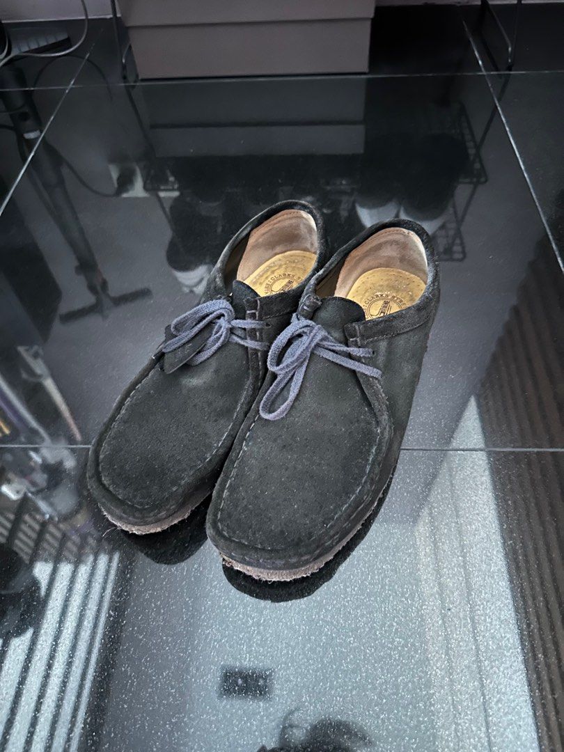 Clarks Originals Wallabee Low Black Suede