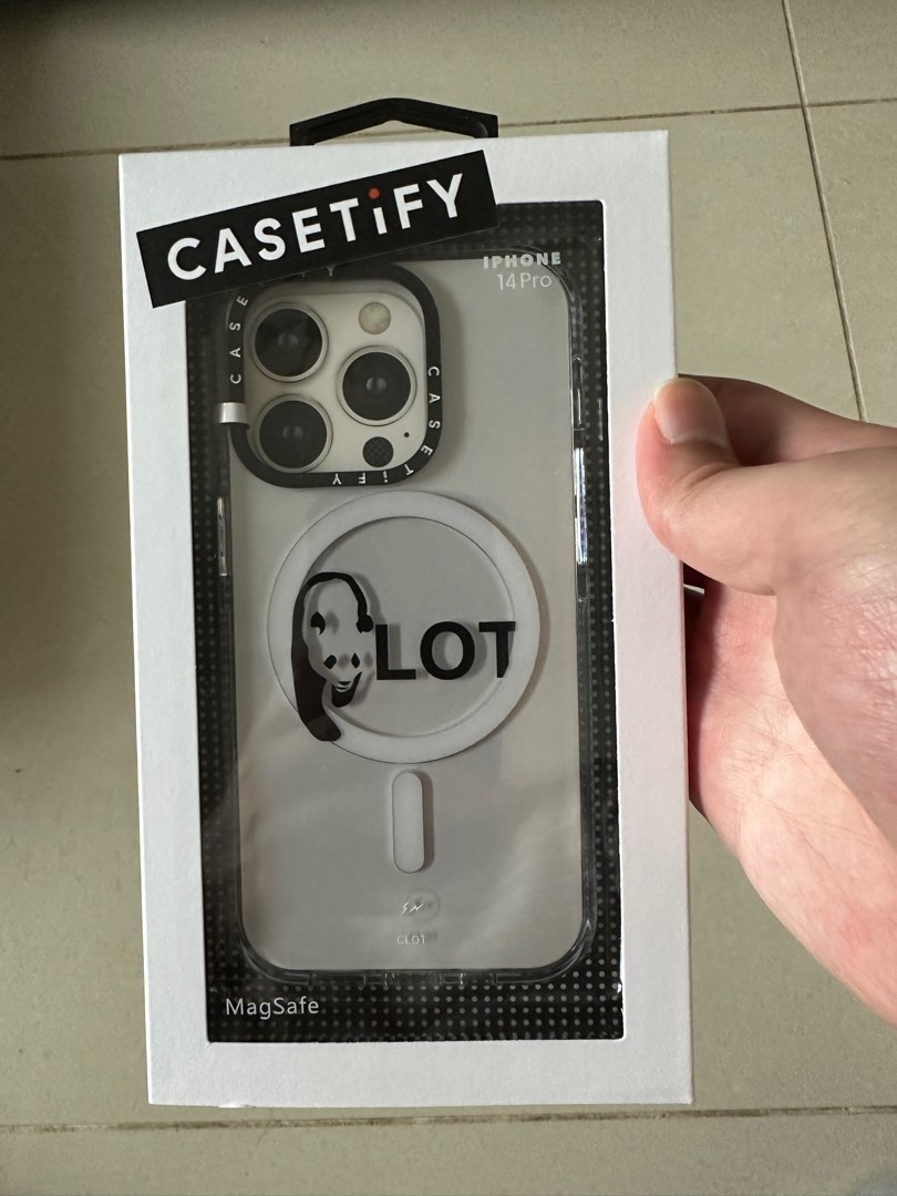 全新CLOT x Fragment x Casetify手機殼iPhone14Pro magsafe Case, 手提