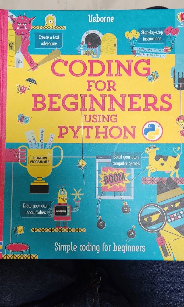 coding for beginners python - learn the basics -... code for beginners using python, 興趣及遊戲, 書本 & 文具, 小朋友書 - Carousell
