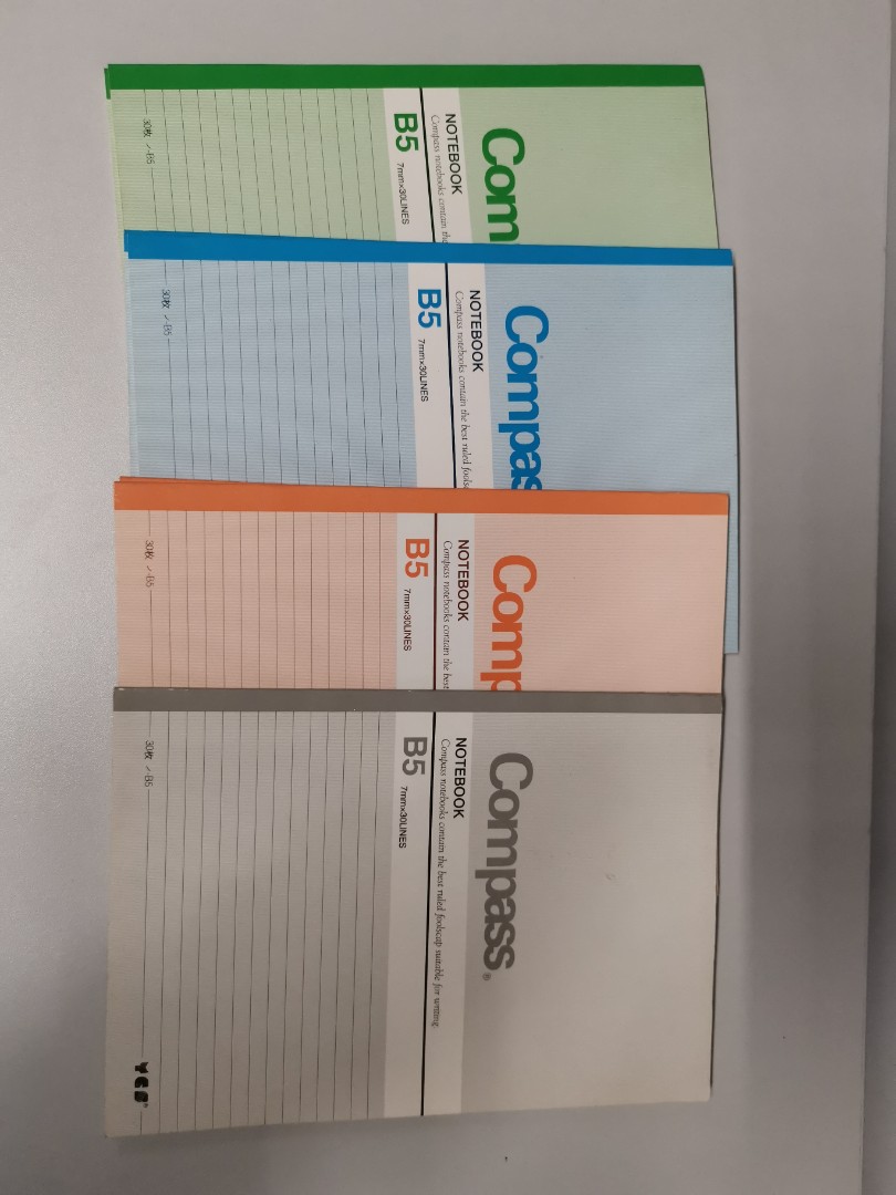 Compass B5 notebook, 興趣及遊戲, 手作＆自家設計, 文具- Carousell