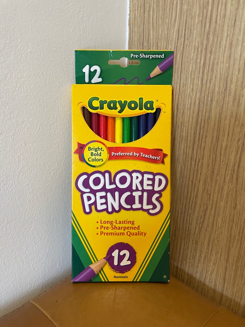Crayola Colored Pencils 12 Pieces (long lasting, non toxic, pre