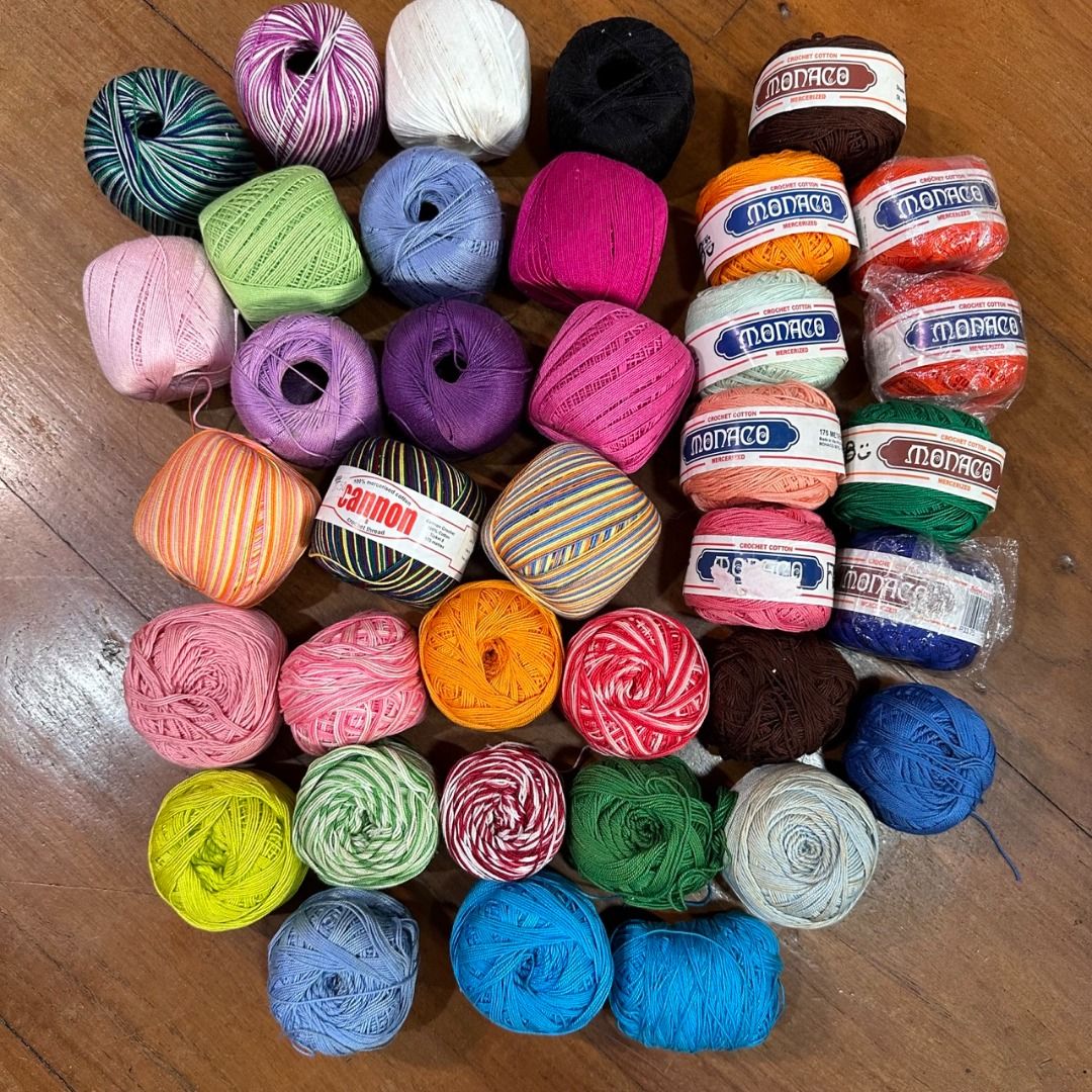 Crochet Thread Bulk Mixed on Carousell