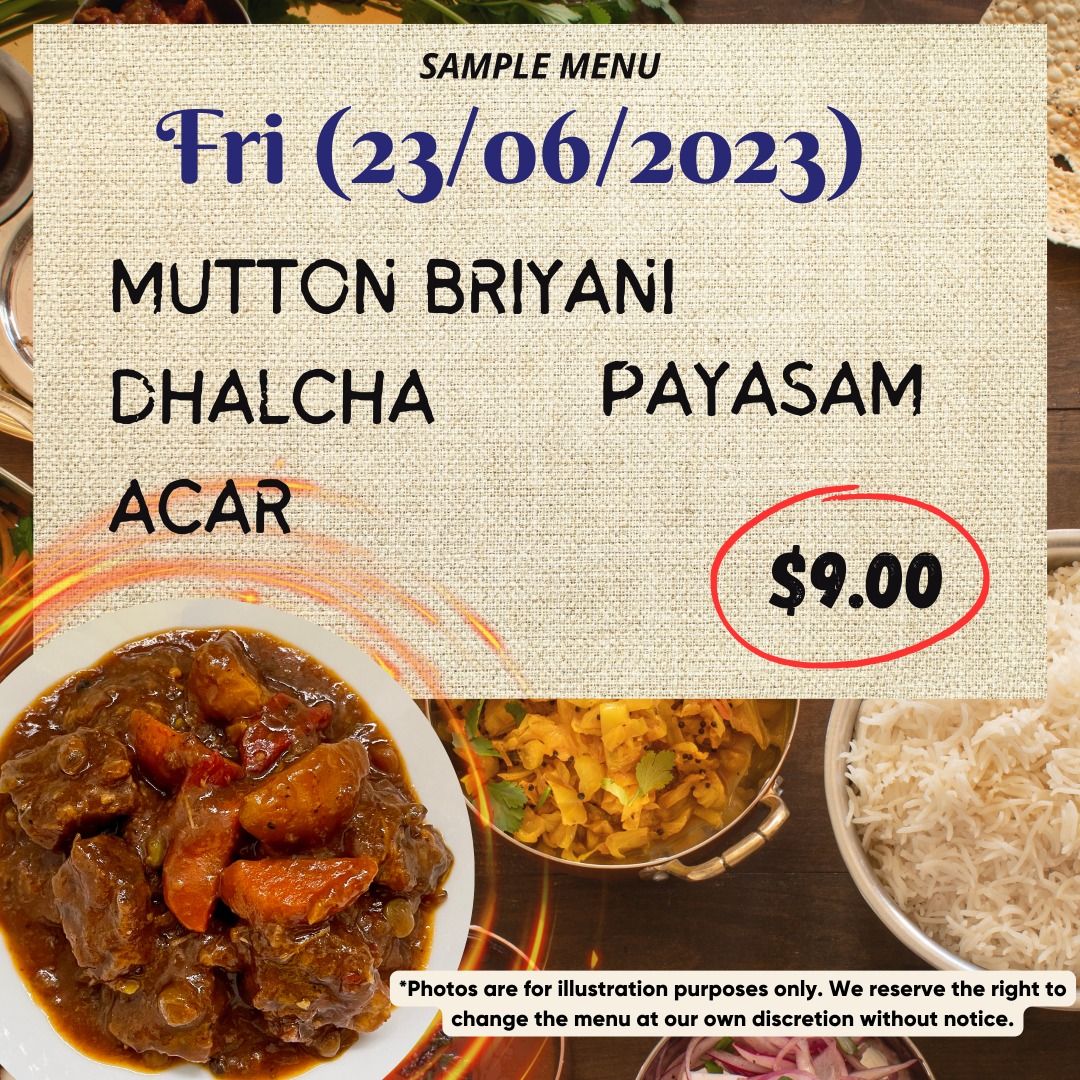 Daily Tingkat (Indian Meals), Food & Drinks, Local Eats on Carousell