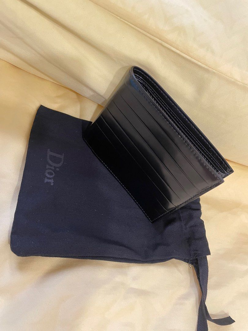 Dior Homme Bi-Fold Wallet - Patent Leather, Luxury, Bags & Wallets on ...