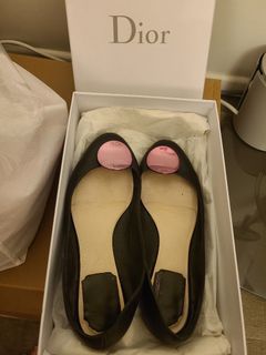 Dior real leather ballerina flat shoes