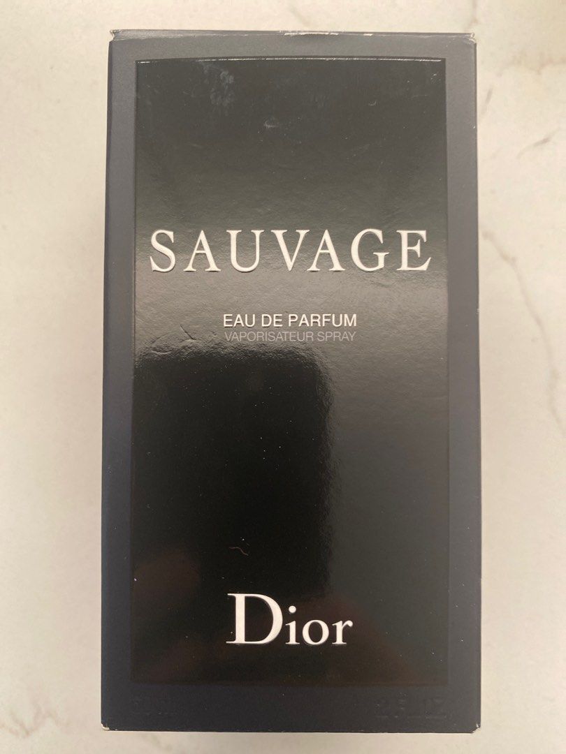 Dior Sauvage Eau De Parfum 60ml bottle (half left), Beauty & Personal
