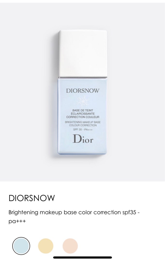 Diorsnow Brightening makeup base color correction spf35 pa+++, Beauty