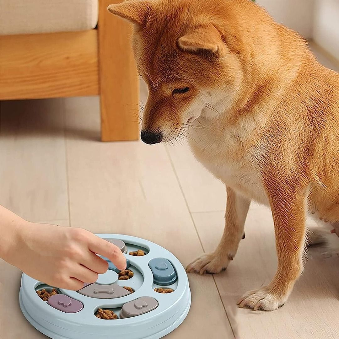 Dog Puzzle Feeder Toy,puppy Treat Dispenser Puzzle Slow Feeder Dog Toy,dog  Training Games Feeder With Non-slip, Improve Iq Puzzle Bowl