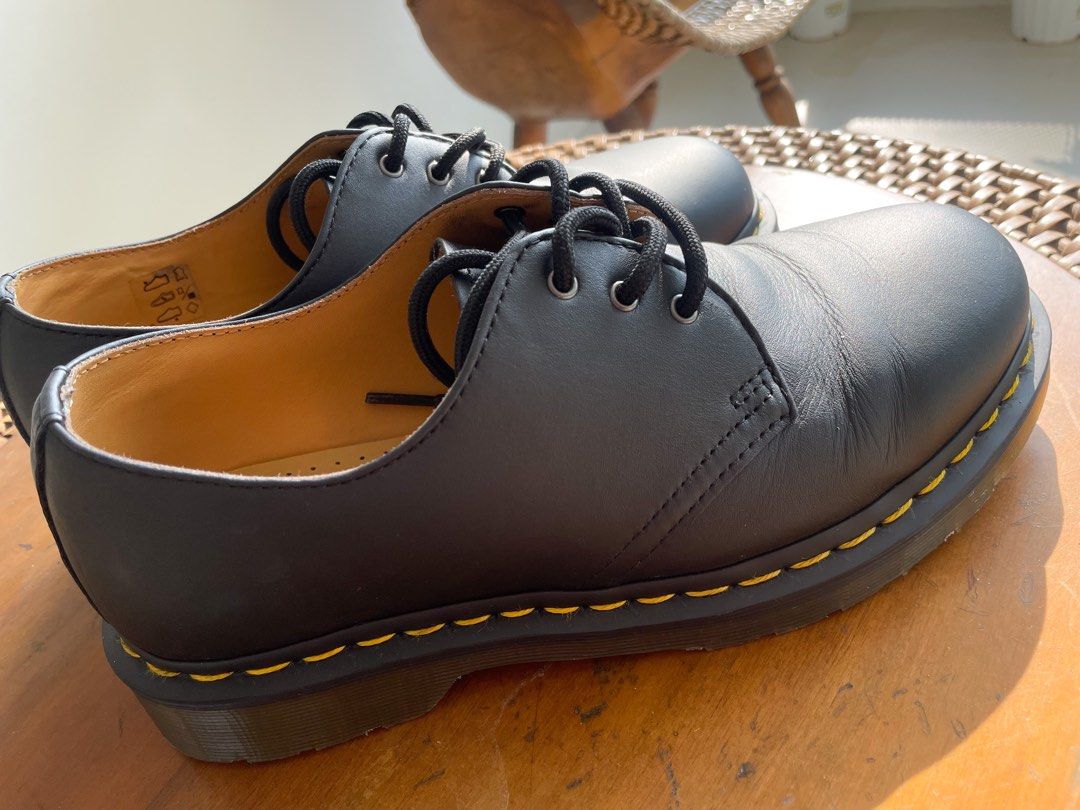 Dr martens 1461 black nappa sale
