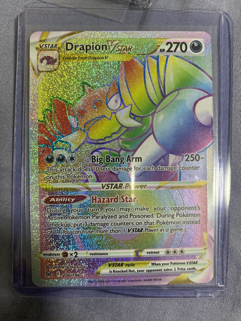 Drapion Vstar Rainbow, Hobbies & Toys, Toys & Games on Carousell