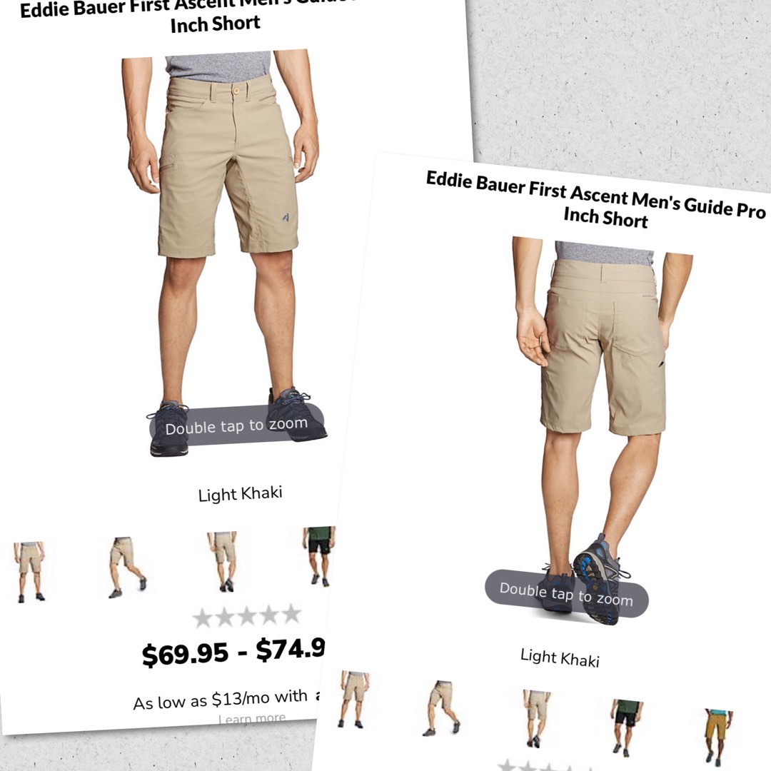 Eddie Bauer First Ascent Guide Hiking Trekking Short Men on Carousell