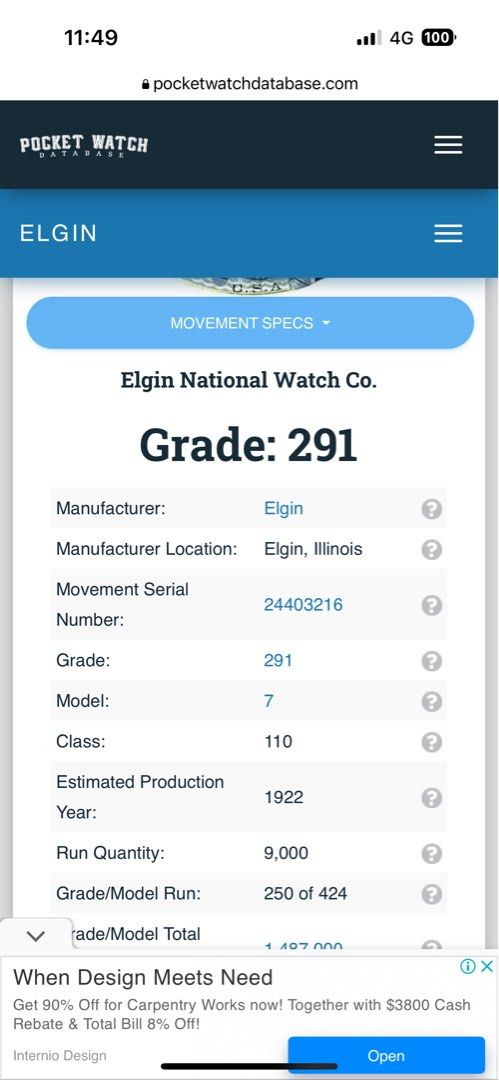Elgin 2025 watch database