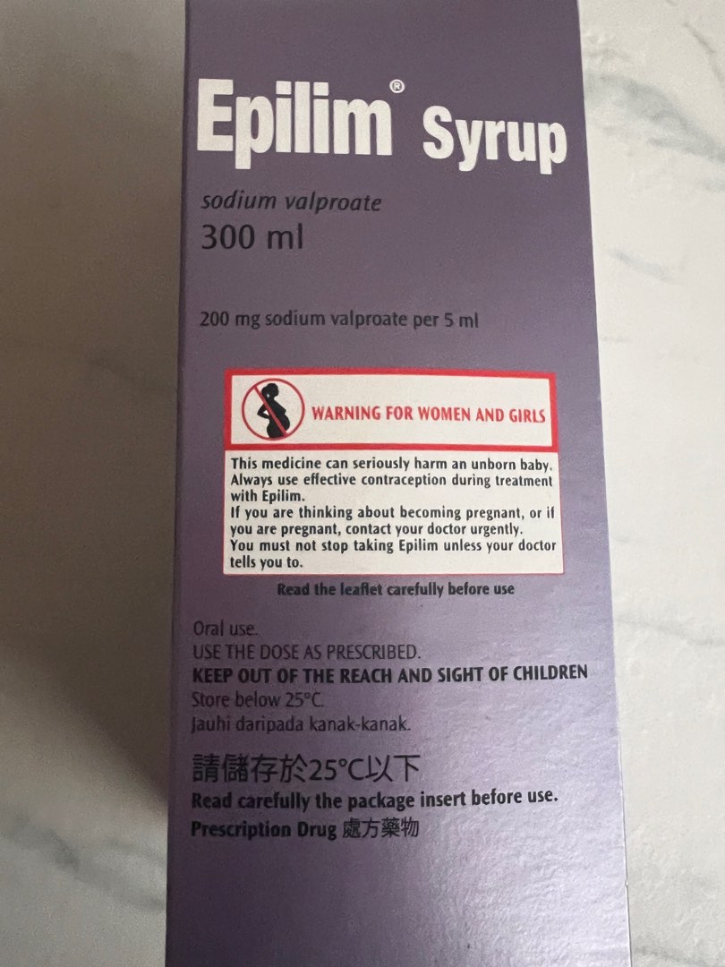 Epilim Syrup 200mg, 健康及營養食用品, 健康補充品, 健康補充品 保健食品，飲料和補品 Carousell